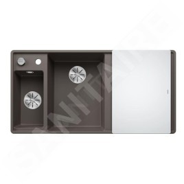 Blanco Axia III 6 - Évier en silgranit, 990x500 mm, avec commande de vidage et accessoires, InFino, gris 527230
