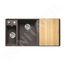Blanco Axia III 6 - Évier en silgranit, 990x500 mm, avec commande de vidage et accessoires, InFino, gris 527231