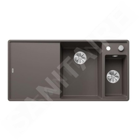 Blanco Axia III 6 - Évier en silgranit, 990x500 mm, avec commande de vidage et accessoires, InFino, gris 527232