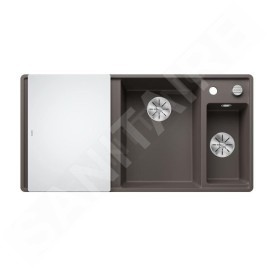 Blanco Axia III 6 - Évier en silgranit, 990x500 mm, avec commande de vidage et accessoires, InFino, gris 527232