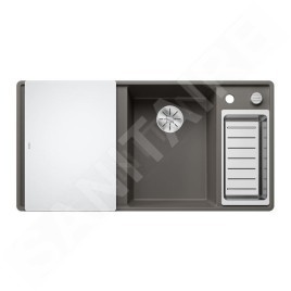 Blanco Axia III 6 - Évier en silgranit, 990x500 mm, avec commande de vidage et accessoires, InFino, gris 527232