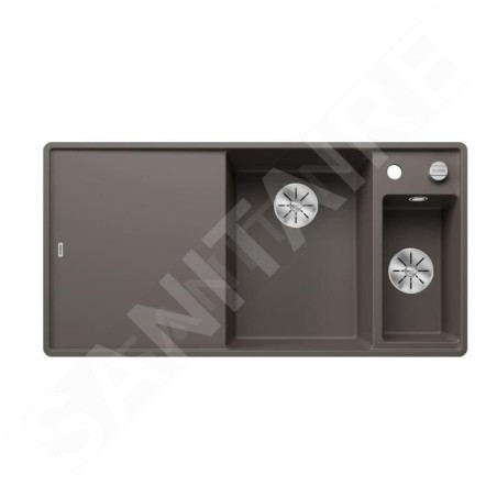 Blanco Axia III 6 - Évier en silgranit, 990x500 mm, avec commande de vidage et accessoires, InFino, gris 527233