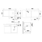 Blanco Axia III XL 6 - Évier en silgranit 1000x510 mm, avec commande de vidage et accessoires, InFino, gris 527235