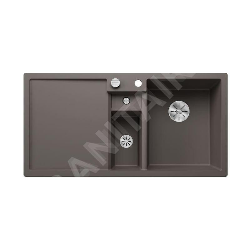 Blanco Collectis 6 - Évier en silgranit 1000x510 mm, avec commande de vidage et accessoires, InFino, gris 527241