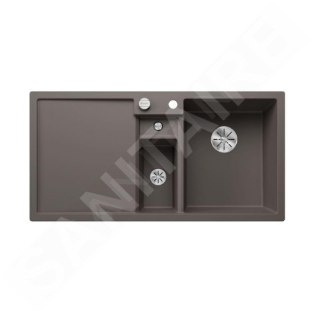 Blanco Collectis 6 - Évier en silgranit 1000x510 mm, avec commande de vidage et accessoires, InFino, gris 527241