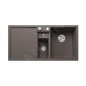 Blanco Collectis 6 - Évier en silgranit 1000x510 mm, avec commande de vidage et accessoires, InFino, gris 527241