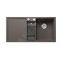 Blanco Collectis 6 - Évier en silgranit 1000x510 mm, avec commande de vidage et accessoires, InFino, gris 527241