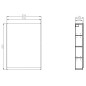 Cersanit Moduo - Armoire 80x59x14 cm, 1 porte, charnières L/P, blanc S929-016