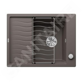 Blanco Elon 45 - Évier en silgranit, 650x500 mm, avec commande de vidage et accessoires, InFino, gris 527251
