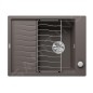 Blanco Elon 45 - Évier en silgranit, 650x500 mm, avec commande de vidage et accessoires, InFino, gris 527251