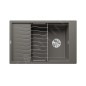 Blanco Elon XL 6 - Évier en silgranit 780x500 mm, avec accessoires, InFino, gris 527252