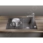 Blanco Elon XL 6 - Évier en silgranit 780x500 mm, avec accessoires, InFino, gris 527252