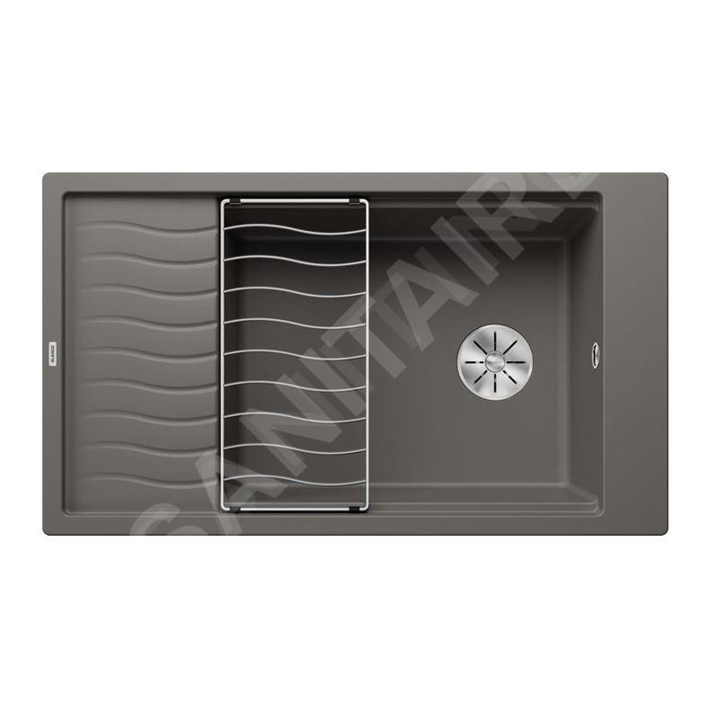 Blanco Elon XL 8 - Évier en silgranit 860x500 mm, avec accessoires, InFino, gris 527255