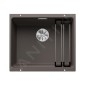 Blanco Etagon 500 - Évier en silgranit, 530x460 mm, avec accessoires, InFino, gris 527258