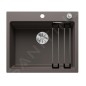 Blanco Etagon 6 - Évier en silgranit 600x510 mm, avec commande de vidage et accessoires, InFino, gris 527260
