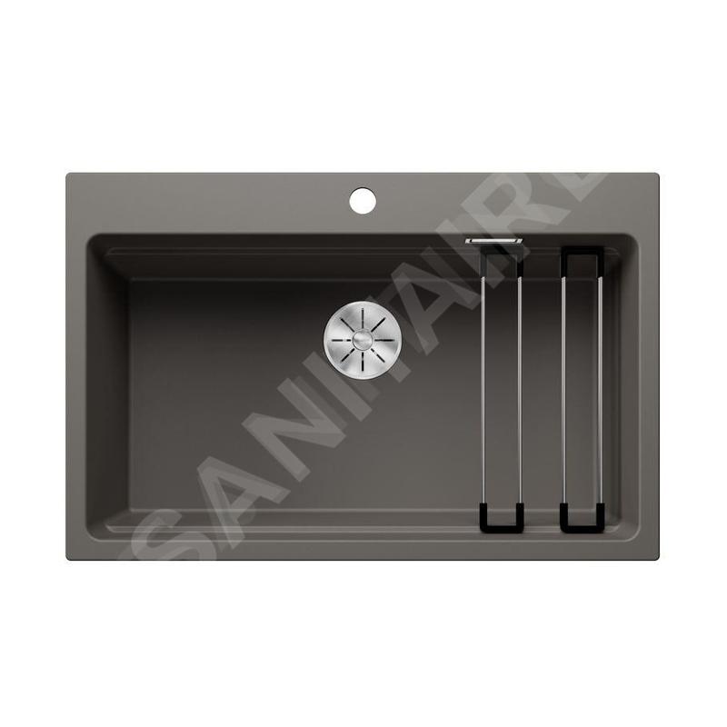 Blanco Etagon 8 - Évier en silgranit, 780x510 mm, avec accessoires, InFino, gris 527262