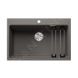 Blanco Etagon 8 - Évier en silgranit, 780x510 mm, avec accessoires, InFino, gris 527262