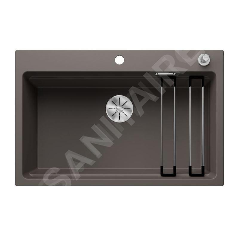 Blanco Etagon 8 - Évier en silgranit, 780x510 mm, avec commande de vidage et accessoires, InFino, gris 527263