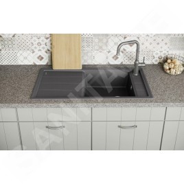 Blanco Faron XL 6 - Évier en silgranit, 1000x500 mm, InFino, gris 527265