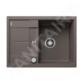 Blanco Metra 45 - Évier en silgranit, 680x500 mm, avec commande de vidage, gris 527285