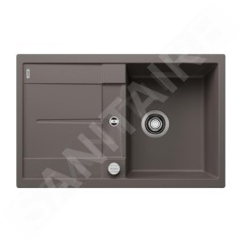 Blanco Metra 45 - Évier en silgranit, 780x500 mm, avec commande de vidage, gris 527288