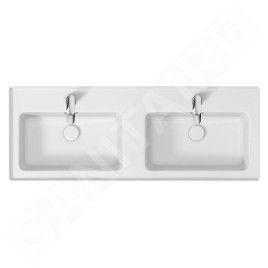 Cersanit Crea - Meuble avec lavabo, 53x119x45 cm, 4 tiroirs, chêne S801-325