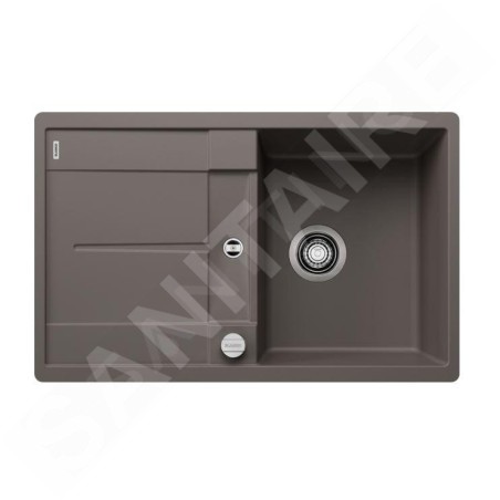 Blanco Metra 45 - Évier en silgranit, 770x490 mm, avec commande de vidage, gris 527290