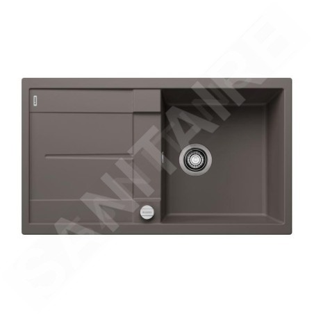 Blanco Metra 5 - Évier en Silgranit, 860x500 mm, avec commande du vidage, gris 527292