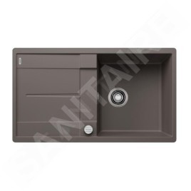 Blanco Metra 5 - Évier en silgranit, 850x490 mm, avec commande de vidage, gris 527294