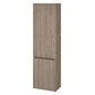 Cersanit Crea - Armoire haute 140x40x25 cm, 2 porte, charnières G/D, chêne S924-024