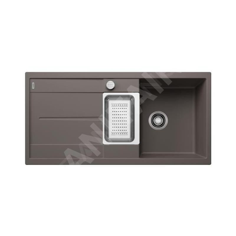 Blanco Metra 6 - Évier en silgranit 1000x500 mm, avec commande de vidage et accessoires, gris 527299