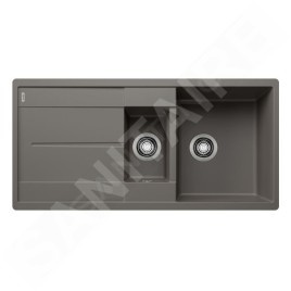 Blanco Metra 6 - Évier en silgranit, 990x490 mm, avec commande de vidage et accessoires, gris 527301