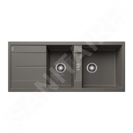 Blanco Metra 8 - Évier en silgranit, 1160x500 mm, gris 527303
