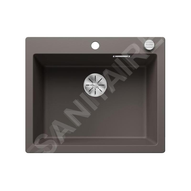Blanco Pleon 6 - Évier en Silgranit, 615x510 mm, avec commande du vidage, InFino, gris 527319