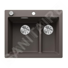 Blanco Pleon 6 Split - Évier en Silgranit, 615x510 mm, avec commande du vidage, InFino, gris 527321
