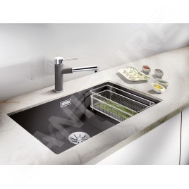Blanco Subline 700 - Évier en silgranit, 730x460 mm, avec accessoires, InFino, gris 527354