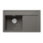 Blanco Zenar 45 - Évier en silgranit, 848x498 mm, avec commande de vidage, InFino, gris 527362