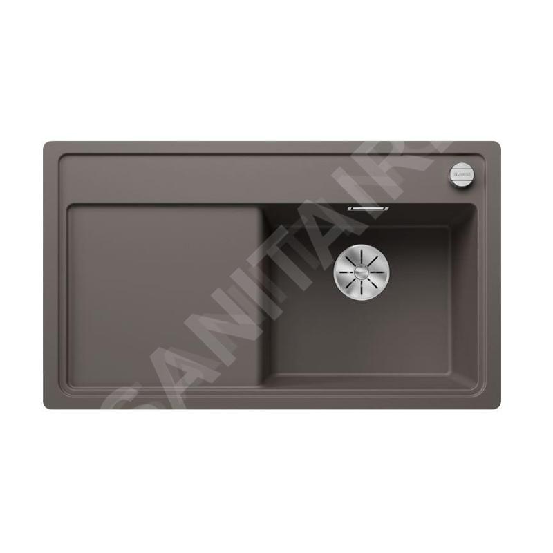 Blanco Zenar 45 - Évier en silgranit, 848x498 mm, avec commande de vidage, InFino, gris 527363