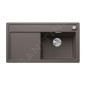 Blanco Zenar 5 - Évier en silgranit, 903x498 mm, avec commande de vidage, InFino, gris 527366