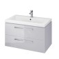 Cersanit Lara - Meuble avec lavabo, 45x79x45 cm, 2 tiroirs, gris S801-214-DSM Cersanit Lara - Meuble avec lavabo, 45x79x45 cm, 2 tiroirs, gris S801-214-DSM