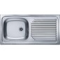 Alveus Basic - Évier 860x435 mm, inox 1008843