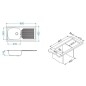Alveus Basic - Évier 860x435 mm, inox 1008843