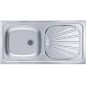 Alveus Basic - Évier 860x435 mm, inox 1008844