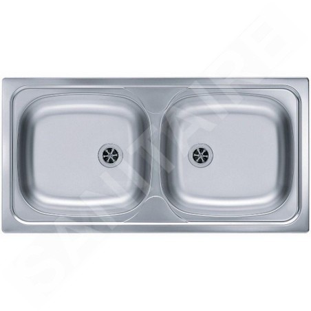 Alveus Basic - Évier 860x435 mm, inox 1008846