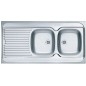 Alveus Classic - Évier 1200x600 mm, bac à droite, inox 1008991