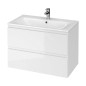 Cersanit Moduo - Meuble avec lavabo, 57x80x45 cm, 2 tiroirs, blanc S801-316-DSM Cersanit Moduo - Meuble avec lavabo, 57x80x45 cm, 2 tiroirs, blanc S801-316-DSM