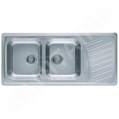 Alveus Elegant - Évier 1110x510 mm, inox 1009386