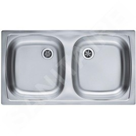 Alveus Basic - Évier 780x435 mm, inox 1039145