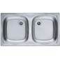 Alveus Basic - Évier 780x435 mm, inox 1039145