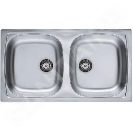 Alveus Basic - Évier 780x435 mm, inox 1049232